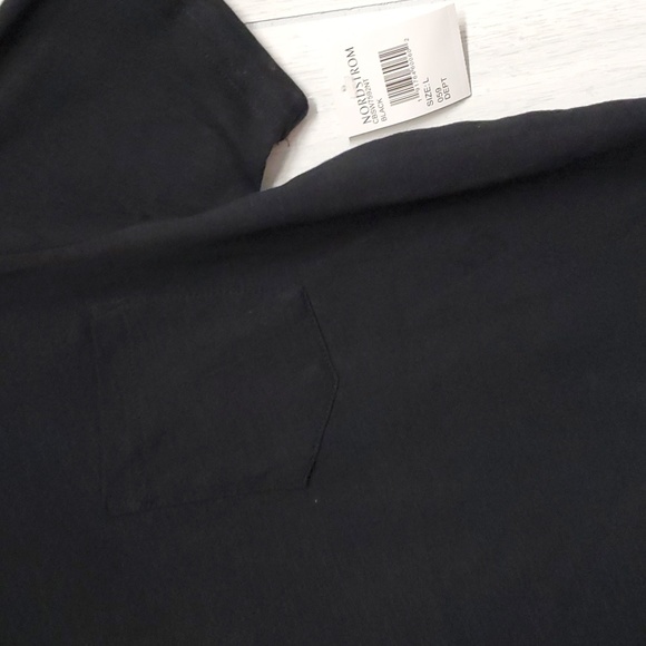 NWT JEM Collective Crew neck 1 pocket short sleeve t-shirt. Black, Large - Picture 2 of 4